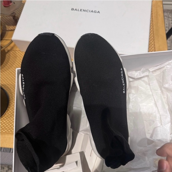 Balenciaga Black and White Sneakers - Picture 1 of 7